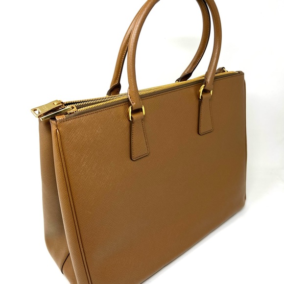 Prada Lux Saffiano Cannella  Leather Tote - Picture 4 of 10